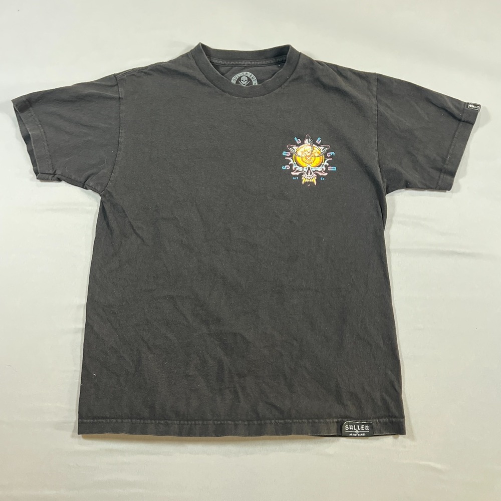 Sullen Art Collective T-Shirt Mens M Black Cotton Past Present Future Boam Buff
